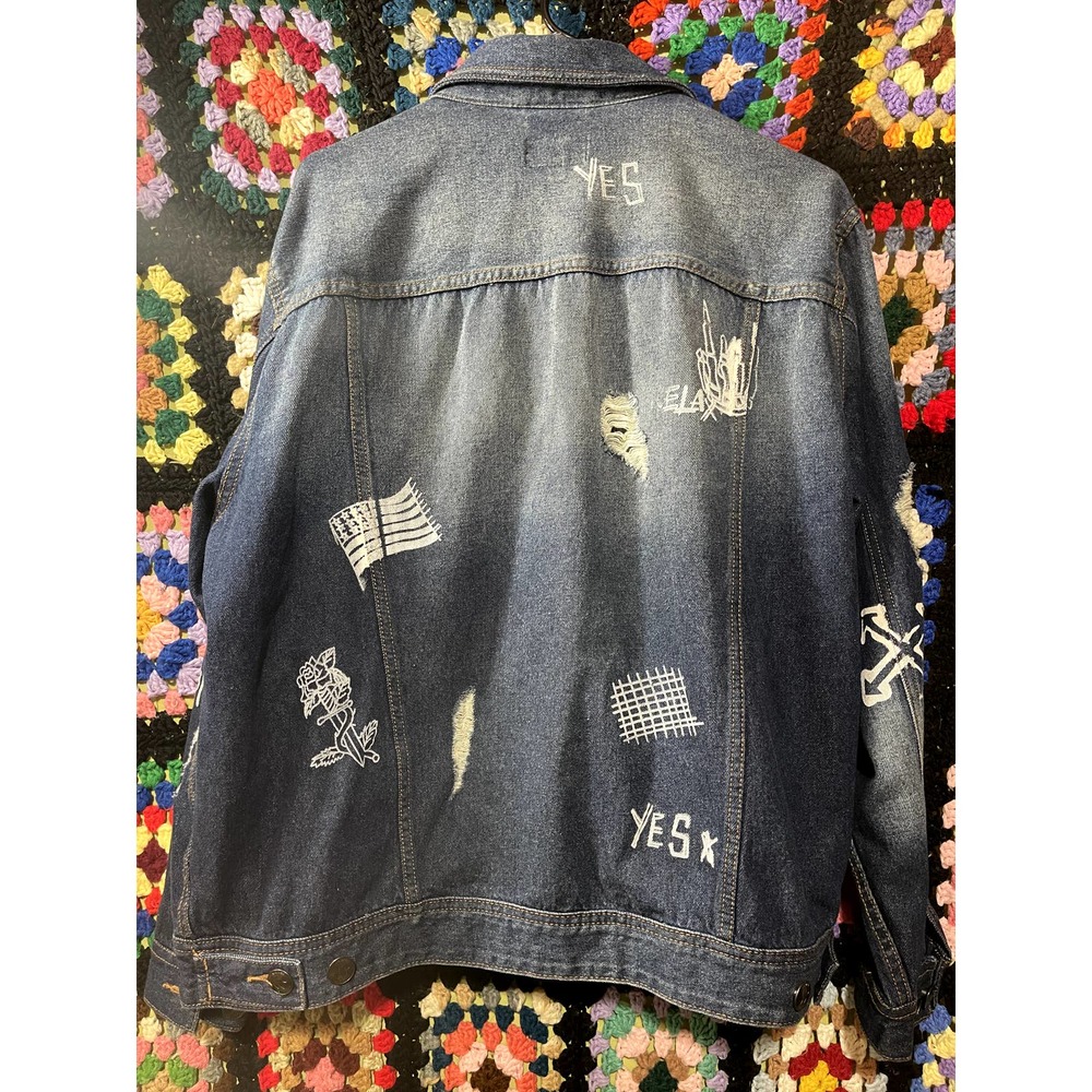 Distressed Waimea Denim Jacket XL